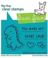 RAWR Flip-Flop - Clear Stamps - Lawn Fawn