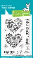 Magic Heart Messages - Clear Stamps - Lawn Fawn