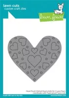 Heart Pouch Dotted Hearts Add-On - Dies - Lawn Fawn