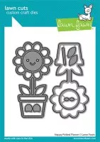 Happy Potted Flower - Dies - Lawn Fawn