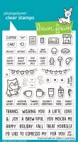 Treat Cart Add-On: Coffee - Clear Stamps - Lawn Fawn