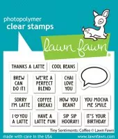 Tiny Sentiments: Coffee - Clear Stamps - Lawn Fawn