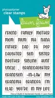 Henry's Build-A-Sentiment: Family - Clear Stamps - Lawn Fawn