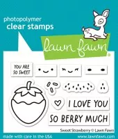 Sweet Strawberry - Clear Stamps - Lawn Fawn