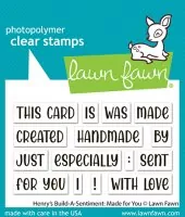 Henry's Build-a-Sentiment: Made For You - Clear Stamps - Lawn Fawn