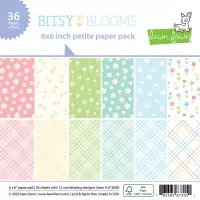 Bitsy Blooms - Petite Paper Pack - 6"x6" - Lawn Fawn