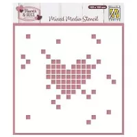 Pixel Heart - Stencil - Nellie's Choice