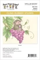 House-Mouse - Cheers - Rubber Stamp - Spellbinders