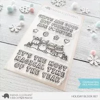 Holiday Block Set Clear Stamps Mama Elephant