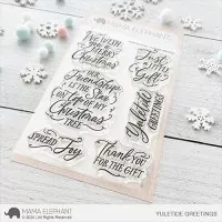 Yuletide Greetings - Clear Stamps - Mama Elephant