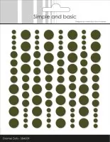 Moss Green - Enamel Dots - Simple and Basic