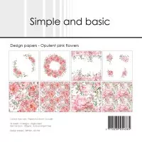 Simple and Basic Opulent Pink Flowers 6x6 inch Paper Pack