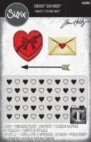 sizzix tim holtz sidekick thinlits texture fades die and embossing folder Vault Side-Order Love Notes