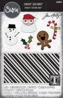 sizzix tim holtz sidekick thinlits texture fades die and embossing folder Vault Side-Order Christmas Minis