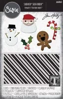 sizzix tim holtz sidekick thinlits texture fades die and embossing folder Vault Side-Order Christmas Minis