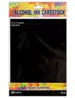 Alcohol Ink Cardstock - Black Matte 5" x 7" - Tim Holtz