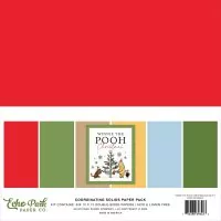 Winnie The Pooh Christmas - Coordinating Solids Pack - 12"x12" - Echo Park