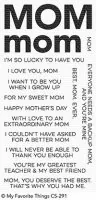 All About Mom - Clear Stamps - MFT