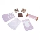 Gift Tag Set - Baby - pink - Rayher