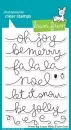 Winter Big Scripty Words - Clear Stamps