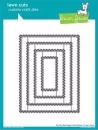 Zig Zag Circle Rectangle Stackables - Dies - Lawn Cuts