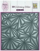 3-D Embossing Folder - Origami Stars - Nellie's Choice