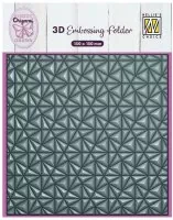 3-D Embossing Folder - Origami Triangles - Nellie's Choice